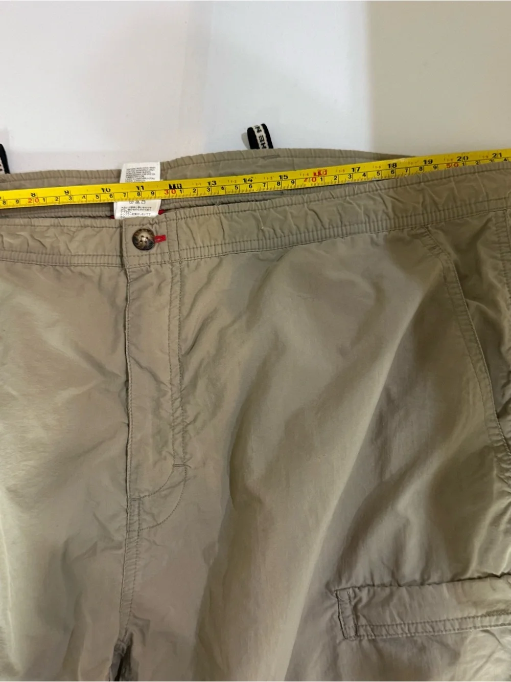The North Face Khaki Cargo Zip Away “Shorts Only” XL